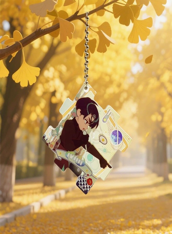 YJacuing Anime Alien Stage Duet Series Mystery Blind Bag Acrylic Keychain, Officially Licensed Puzzle Piece Couple Gift (Single Bag, Contains One Random Character) - Image 3